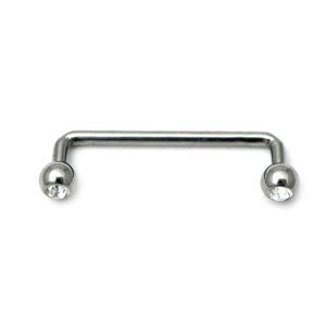 Titanium Jewelled Surface Barbell