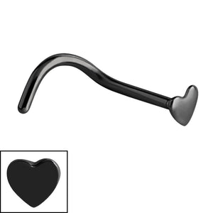 Steel Heart Nose Stud