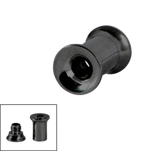 Black Steel Internal Thread Double Flared Eyelet