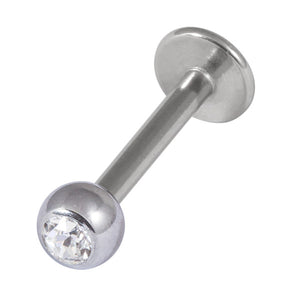 Steel Jewelled Labret 1.2mm with 3mm Ball