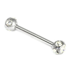 Steel Multi-Gem Nipple Bars