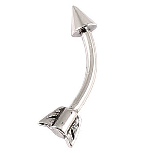Steel Cupids Arrow Micro Curved Barbell 1.2mm
