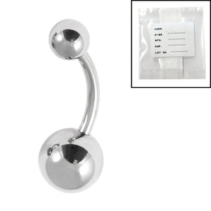 Sterile Titanium Belly Bar 1.6mm with 8-5 balls