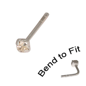 Crystal Nose Stud (Bend to fit) (ST11 ST12 ST13)