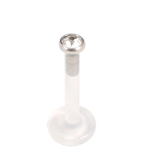 Bioflex Push-fit Labret with Titanium Jewelled Disk (2.35mm Disk)