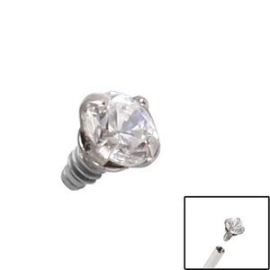 Steel Claw Set Jewel for Internal Thread shafts in 1.2mm