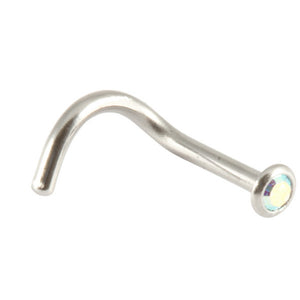 Steel Jewelled Nose Stud (2mm head)
