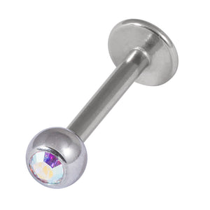 Steel Jewelled Labret 1.2mm with 3mm Ball