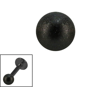 Black Steel Threaded Shimmer Balls 1.6mm