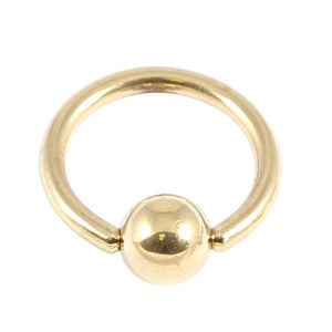 Zircon Steel Ball Closure Ring (BCR) (Gold colour)