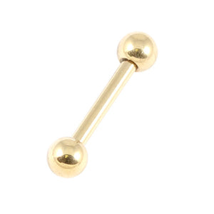 Zircon Steel Micro Barbells 1.2mm (Gold colour)
