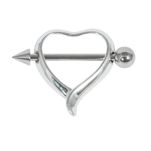 Heart Nipple Shield with Bar