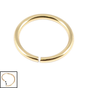Zircon Steel Continuous Twist Rings (Gold colour) (Seamless Ring)