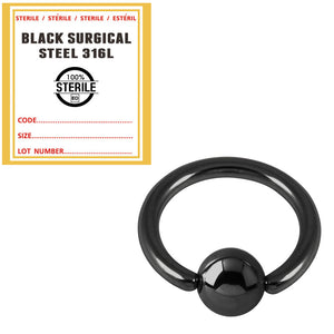 Sterile Black Steel BCR