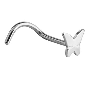 Steel Butterfly Nose Stud
