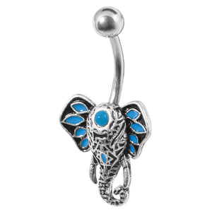 Belly Bar - Steel Ganesha Elephant