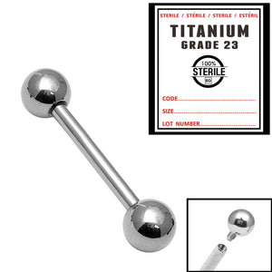 Sterile Titanium Internal Thread Micro Barbell 1.2mm