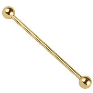Gold Titanium Industrial Scaffold Barbell 1.6mm