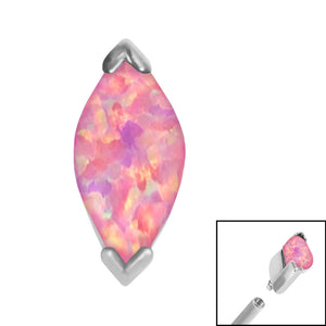 Steel Single Marquise Opal for Internal Thread shafts in 1.2mm