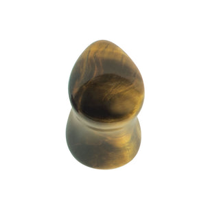 Tigers Eye Stone Double Flared Teardrop Plug