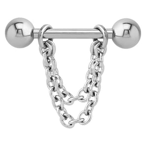 Steel Double Chain Nipple Bar