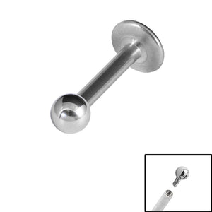 Titanium Internally Threaded Labrets 1.2mm