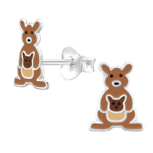 Sterling Silver Kangaroo Ear Stud Earrings ES99