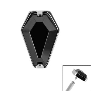 Titanium Claw Set Jewelled Coffin for Internal Thread shafts in 1.2mm
