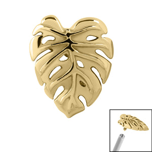 Steel Monstera Leaf for Internal Thread shafts in 1.2mm