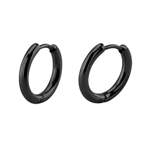 Surgical Steel Huggie Ear Clicker Rings - Round (pairs)