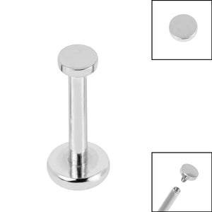Titanium Internally Threaded Labrets 1.2mm - Titanium Disk