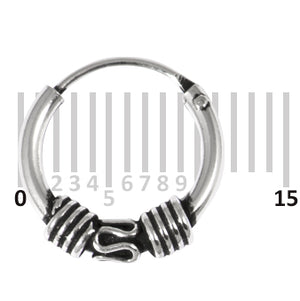 Sterling Silver Hoops - Earrings  H44-H54A