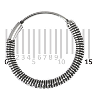 Sterling Silver Hoops - Earrings   H117-H123