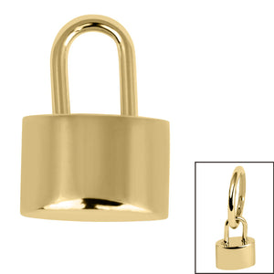 Titanium Charm - Padlock