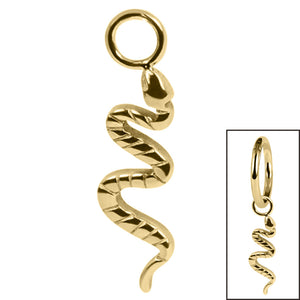 Titanium Charm - Snake