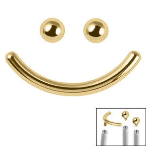 Titanium Smiley Face Pack for Internal Thread shafts in 1.2mm
