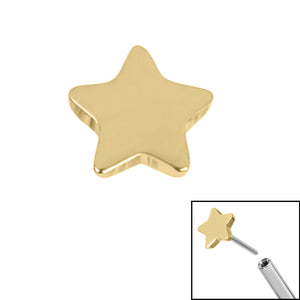 Titanium Threadless (Bend fit) Titanium Star