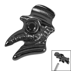 Titanium Jewelled Plague Doctor for Internal Thread shafts in 1.2mm