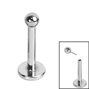 Titanium Threadless Labrets - Titanium (Bend-fit) Balls