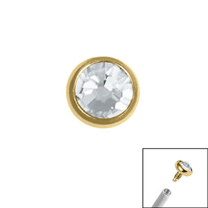 Titanium Jewelled Disk for Internal Thread shafts in 1.2mm