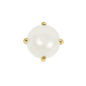 Titanium Claw Set Round Pearl for Internal Thread shafts in 1.2mm