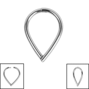 Titanium Venus Hinged Clicker Ring