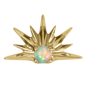 Titanium Claw Set Opal Radiant Sunset for Internal Thread shafts in 1.2mm