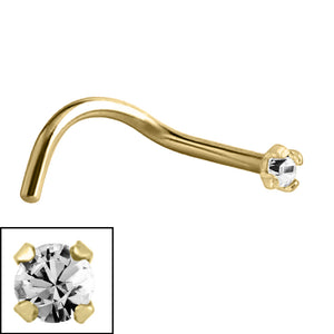 Steel Claw Set Jewelled Nose Studs
