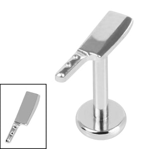 Titanium Internally Threaded Labrets 1.2mm - Titanium Cleaver