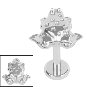 Titanium Internally Threaded Labrets 1.2mm - Titanium Frog