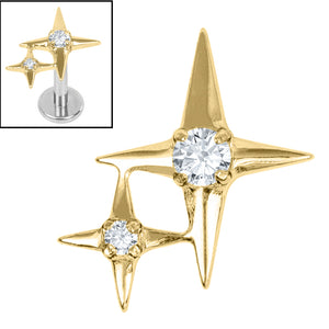 Titanium Internal Double Jewelled Guiding Star Top
