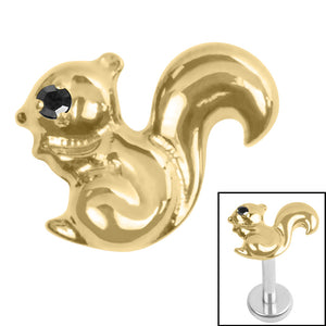 Titanium Internal Jewelled Mr Nuts Top