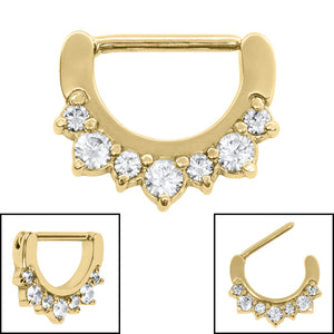 Steel Jewelled Mia Nipple Clicker
