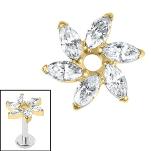 Titanium Internal Jewelled Catherine Wheel